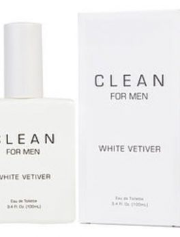 Clean White Vetiver Edt Spray 3.4 Oz For Men