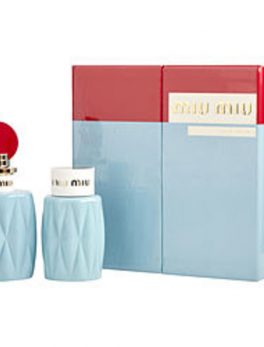 Miu Miu Eau De Parfum Spray 3.4 Oz and Body Lotion 3.4 Oz For Women