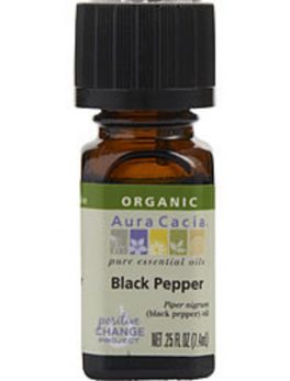 Essential Oils Aura Cacia Black Pepper-organic Essential Oil .25 Oz For Anyone