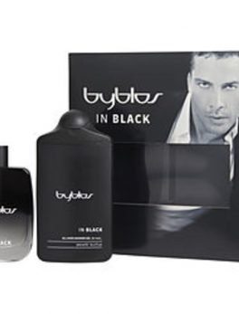 Byblos In Black Eau De Parfum Spray 3.4 Oz and Shower Gel 10.2 Oz For Men