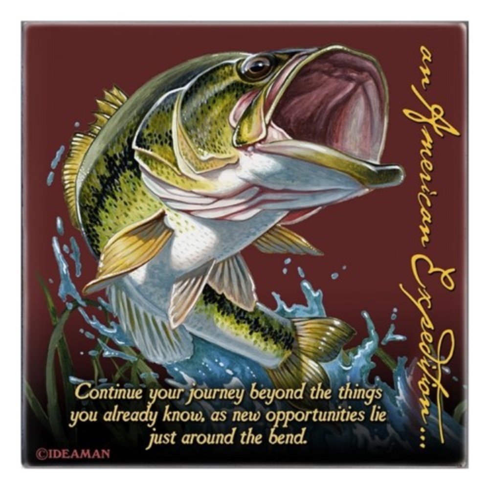 American Expedition Square Coaster - Largemouth Bass