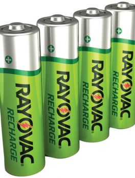 RAYOVAC LD715-4OPB Ready-to-Use NiMH Rechargeable Batteries (AA; 1,350mAh; 4 pk)