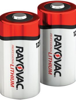 RAYOVAC RL123A-2A 3-Volt Lithium 123A Photo Batteries (2 pk)