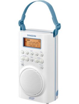 Sangean H205 AM/FM/Weather Alert Waterproof Shower Radio (White)