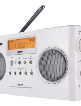 Sangean PRD5 Digital Portable Stereo Receiver with AM/FM Radio (White)