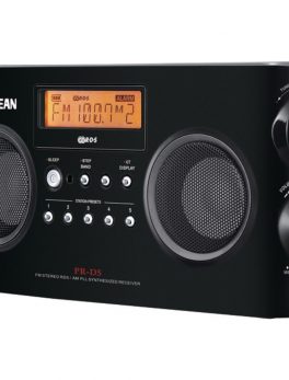 Sangean PR-D5-BK Digital Portable Stereo Receiver with AM/FM Radio (Black)
