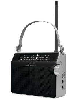 Sangean PR-D6BK AM/FM Compact Analog Radio (Black)