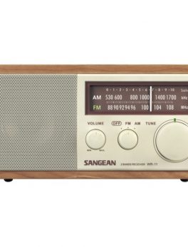 Sangean WR11 Wood Cabinet AM/FM Tabletop Radio