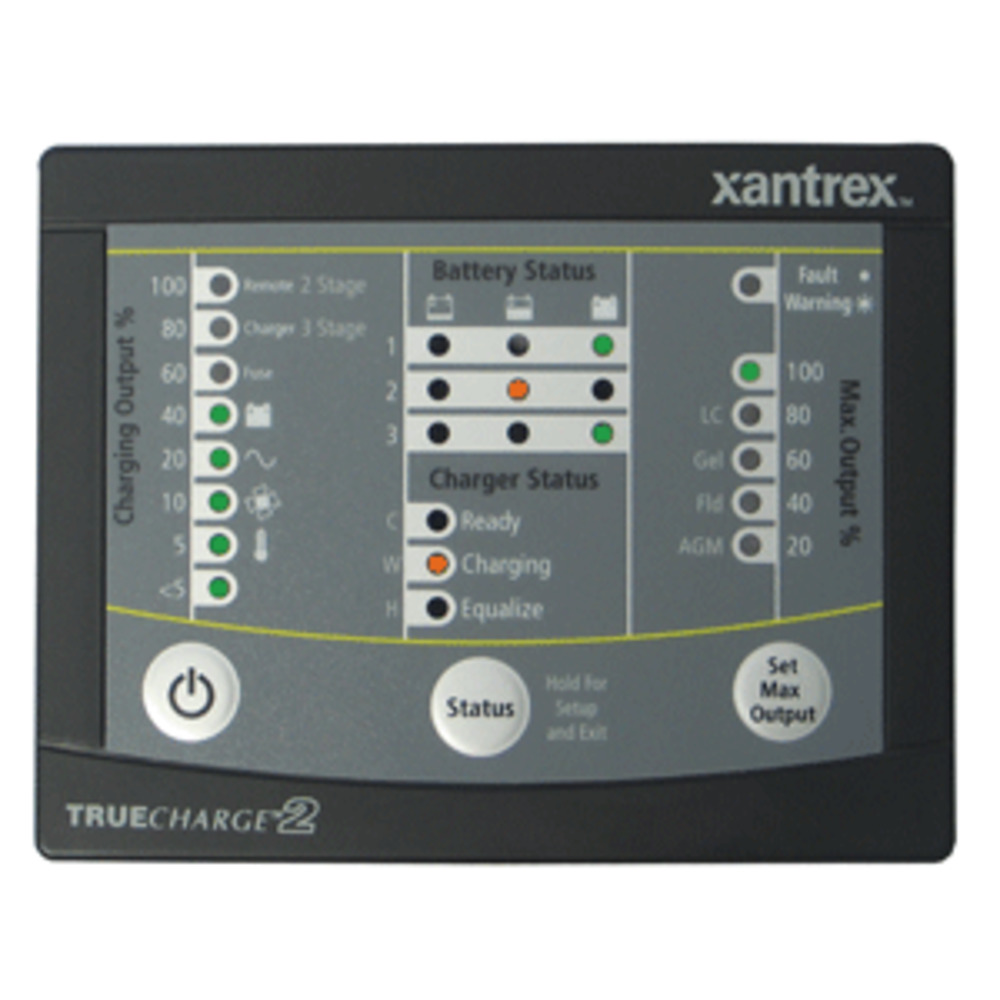 Xantrex TRUECHARGE and #153;2 Remote Panel f/20 and 40 and 60 AMP (Only for 2nd generation of TC2 chargers)