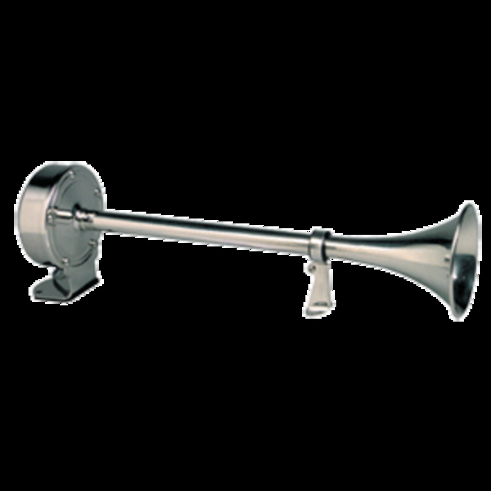 Schmitt and amp; Ongaro Deluxe All-Stainless Single Trumpet Horn - 24V