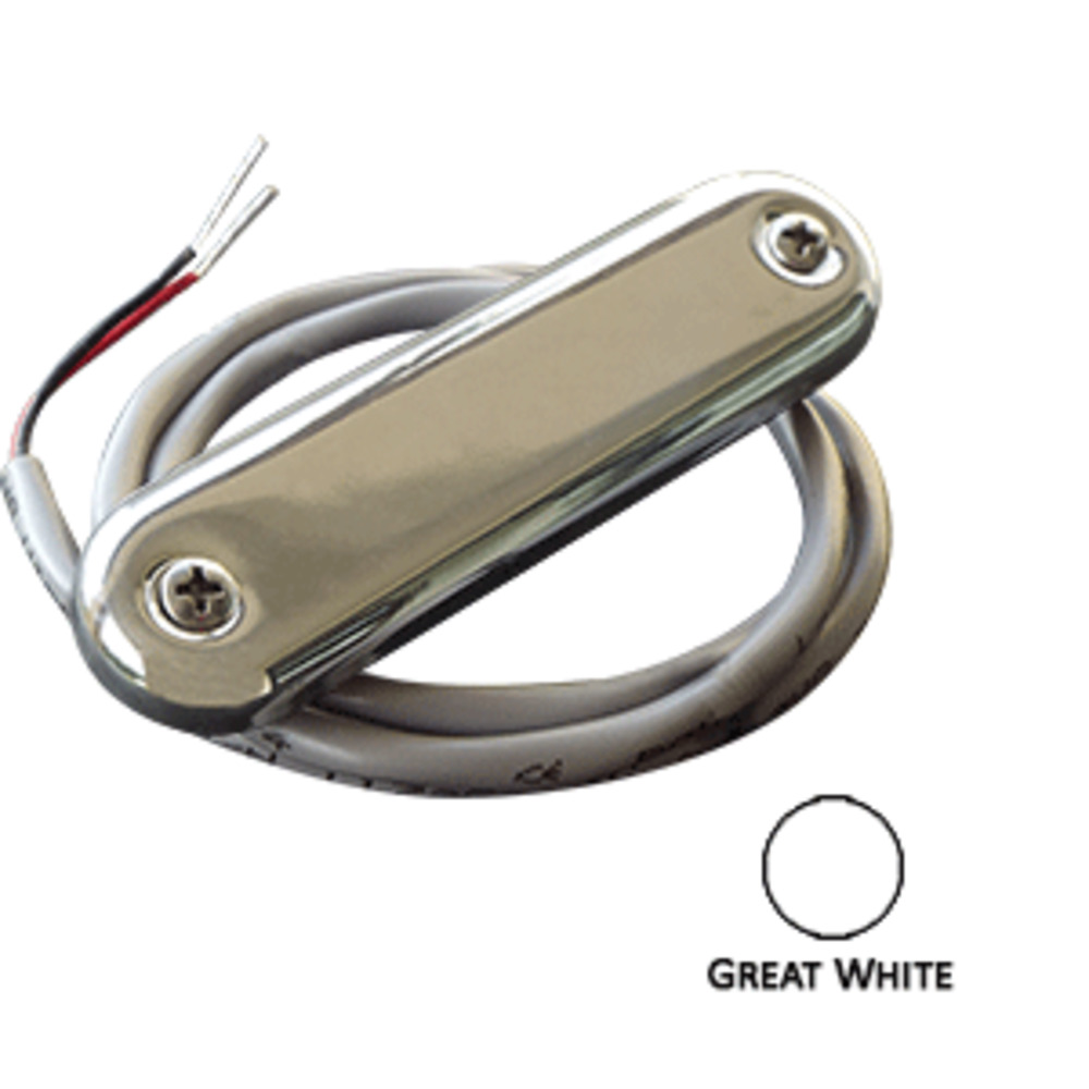 Shadow-Caster Courtesy Light w/2" Lead Wire - 316 SS Cover - Great White - 4-Pack