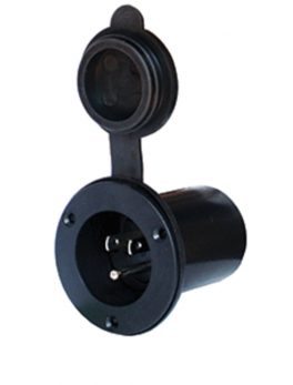 Powermania AC Plug Port - Black