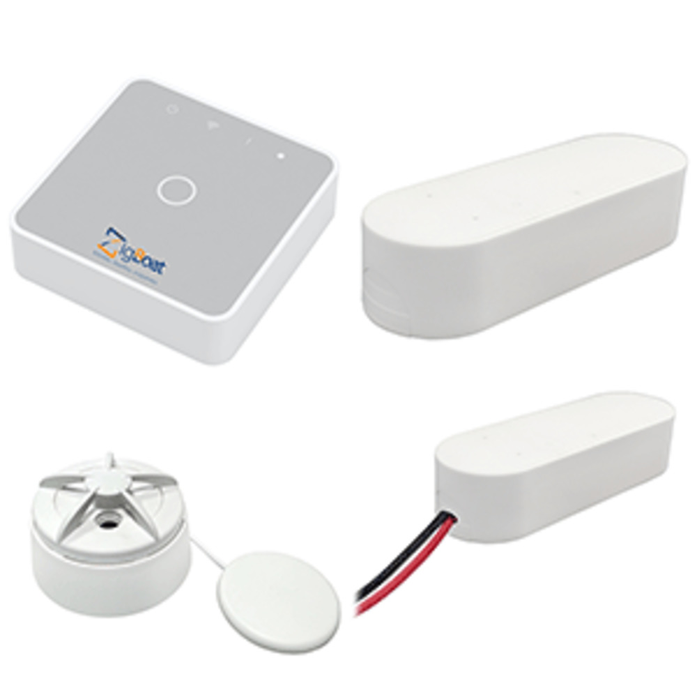 Glomex ZigBoat Starter Kit System - Gateway, Battery, Door/Porthold and amp; Flood Sensor
