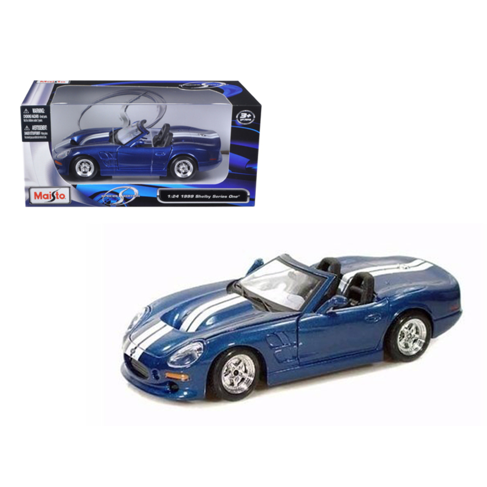 1999 Shelby Series 1 Blue 1/24 Diecast Model Car by Maisto 31277bl