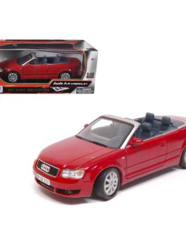 Audi A4 Red Convertible 1/18 Diecast Model Car by Motormax 73148r