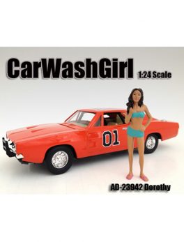 Car Wash Girl Dorothy Figure For 1:24 Scale Models by American Diorama 23942