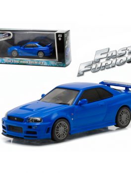 Brian's 2002 Nissan Skyline GT-R Blue Fast and Furious Movie (2009) 1/43 Diecast Model Car by Greenlight 86219