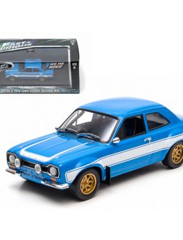 Brian's 1974 Ford Escort RS2000 MK1 Blue The Fast and The Furious (2013) Movie 1/43 Diecast Model Car by Greenlight GL86222