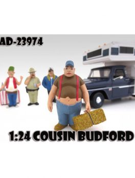 Cousin Budford Trailer Park Figure For 1:24 Scale Diecast Model Cars by American Diorama 23974