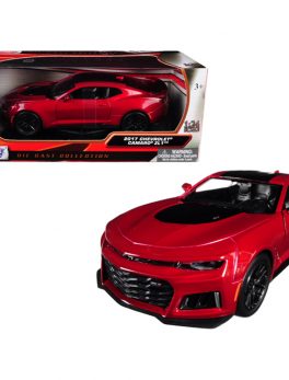 2017 Chevrolet Camaro ZL1 Burgundy 1/24 Diecast Car Model by Motormax 79351BUR