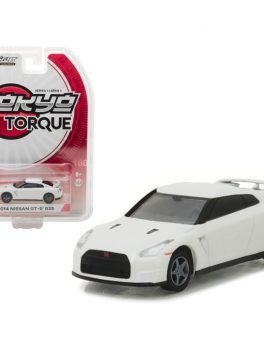 2014 Nissan GT-R R35 White Pearl Tokyo Torque Series 1 1/64 Diecast Model Car by Greenlight 29880F