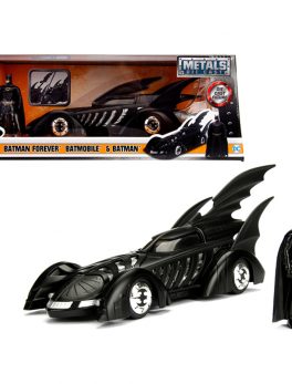 1995 Batman Forever Batmobile with Diecast Batman Figure 1/24 Diecast Model Car by Jada 98036