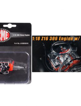 Engine and Transmission Replica Z16 396 from 1965 Chevelle Malibu 1/18 by ACME A1805301E