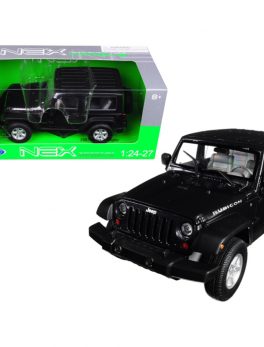2007 Jeep Wrangler Dark Gray Metallic 1/24 - 1/27 Diecast Model Car by Welly 22489DKGRY