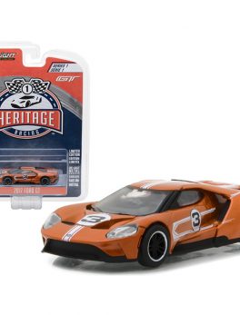 2017 Ford GT #3 Brown (Tribute to 1967 Ford GT40 MK IV #3) Racing Heritage Series 1 1/64 Diecast Model Car by Greenlight 13200F