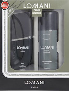 Lomani Edt Spray 3.3 Oz and Deodorant Spray 6.6 Oz For Men