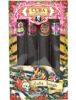 Cuba Variety 4 Piece Variety With- Jungle/heartbreaker and Tiger and Zebra and Snake And All Are Eau De Parfum Spray 4 X 1.17 Oz For Women