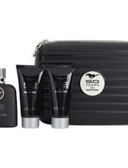 Mustang 50 Years Edt Spray 3.4 Oz and Aftershave Balm 3.4 Oz and Shower Gel 3.4 Oz For Men