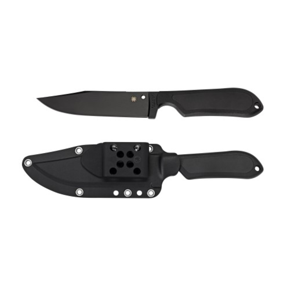 Spyderco Street Bowie 5.0 in Black Plain Black FRN Handle