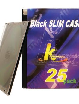 Khypermedia K-CDPSSBK-25P Slim Jewel Cases, 25 pk