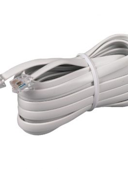 RCA TP231WHR White Phone Line Cord (15ft)