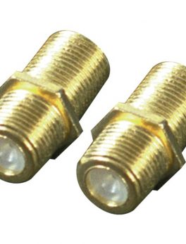 RCA VH66R In-Line F-Connectors, 2 pk