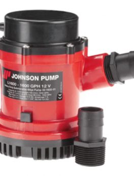 Johnson Pump 1600 GPH Bilge Pump 1-1/8" Hose 12V