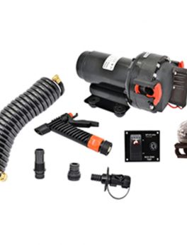Johnson Pump Aqua Jet 5.2 GPH Washdown Pump Kit w/Hose - 12V