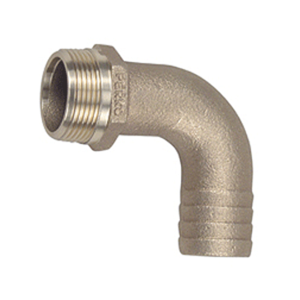 Perko 3/4" Pipe To Hose Adapter 90 Degree Bronze MADE IN THE USA