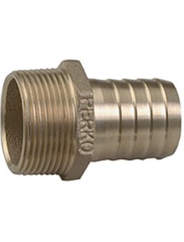 Perko 1" Pipe To Hose Adapter Straight Bronze MADE IN THE USA
