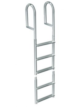 Dock Edge Welded Aluminum Fixed 5 Step Ladder