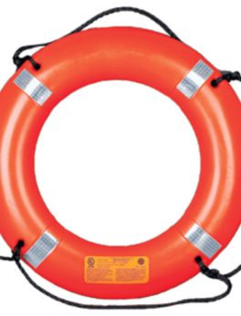 Mustang 30" Life Ring w/Tape - Orange
