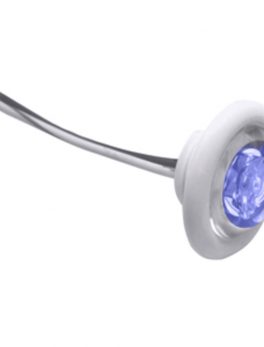 Innovative Lighting LED Bulkhead/Livewell Light "The Shortie" Blue LED w/ White Grommet
