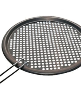 Magma Fish and Veggie Grill Tray S.S. w/Non-Stick - 13-3/4" Round
