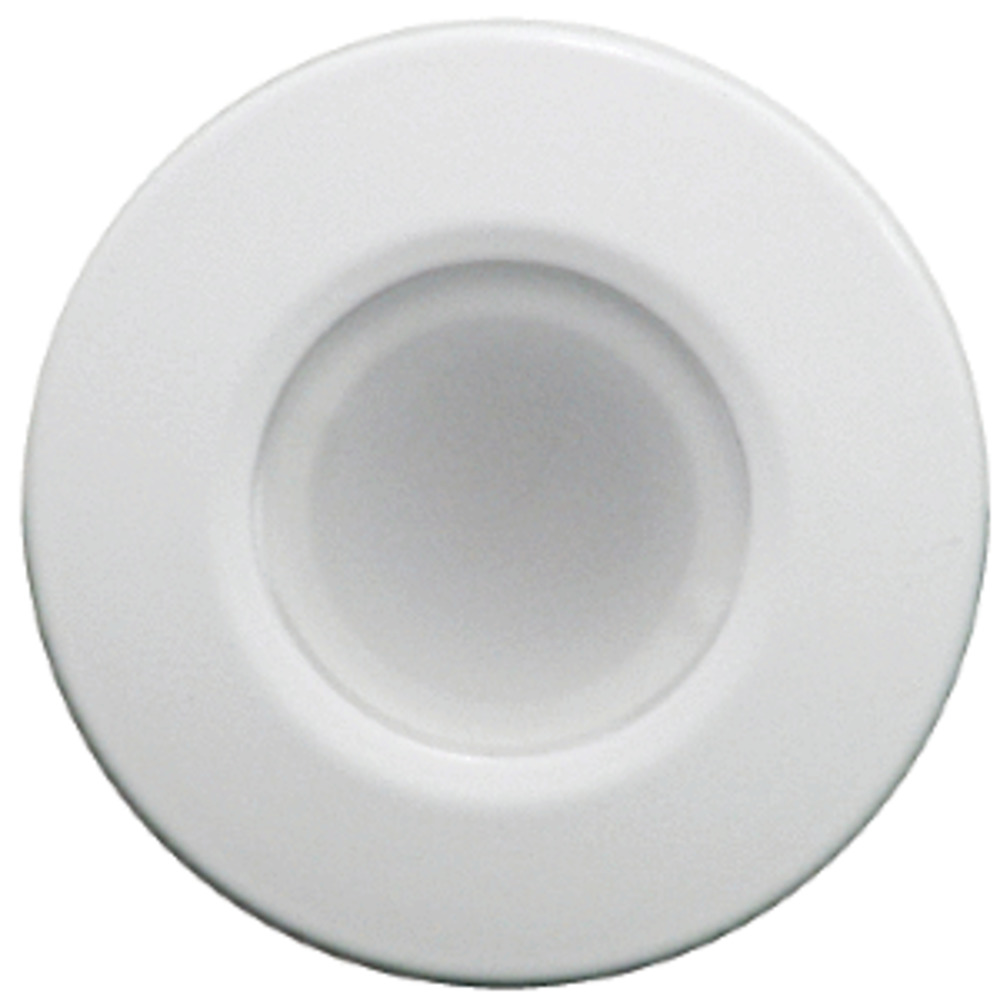 Lumitec Orbit Flush Mount Down Light - Blue Non-Dimming, Red Non-Dimming and amp; White Dimming w/White Housing