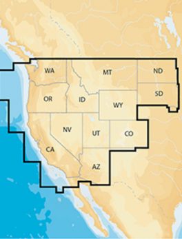 Navionics Navionics+ Regions - West - Preloaded MSD Format