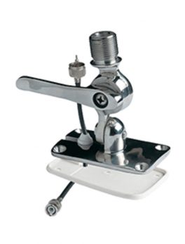Glomex Low Profile 4-Way Stainless Steel Ratchet Mount