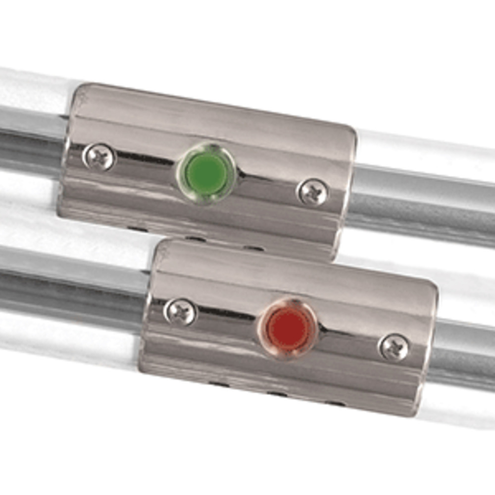 TACO Rub Rail Mounted Navigation Lights for Boats Up To 30 and #39; - Port and amp; Starboard Included