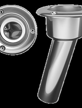 Mate Series Stainless Steel 15 and deg; Rod and amp; Cup Holder - Open - Round Top