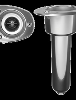 Mate Series Stainless Steel 0 and deg; Rod and amp; Cup Holder - Drain - Oval Top